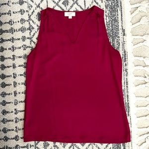 Magenta Loft V-Neck Tank